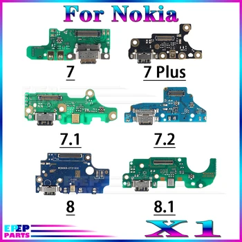 1 Pce USB Priključak Za Punjenje Priključak priključne stanice Fleksibilan Kabel Za Nokia 7 Plus 7,1 7,2 8 8,1 Modul Naknade Punjača
