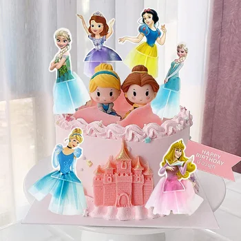 10/20/50/100 kom. Torta Dekoracija Disney Princeze Anne Elsa Sofija Pepeljuga Snjeguljica Torta Topper Za Djevojčice Na Dan Rođenja Pribor