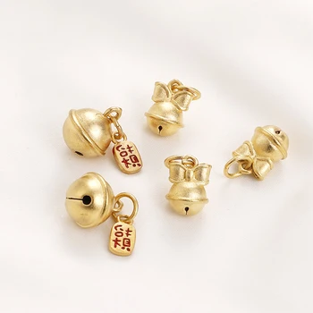 2 komada Stare placer zlata luk luk blagoslov zvono privjesak DIY ručni nakit, narukvicu privjesak privjesak pribor materijal