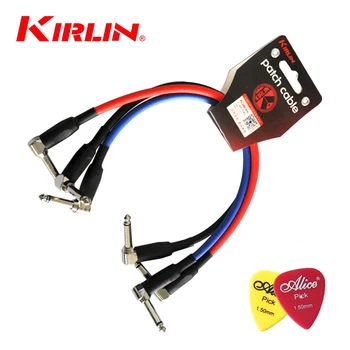 3 Kom./ LOT Kabel Kirlin Premium Plus, 0,3 m, Kabel za gitaru sa efektom/Linija pedale / Kabel za pedale ukupni učinak, Kutija s dva posrednici
