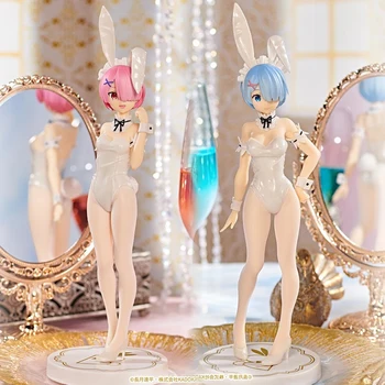 30 CM BiCute Bunnies Re: ZERO Početak Života u Drugom Svijetu Anime Lik Zeca Ram Rem PVC Figurica Model Igračke Lutke pokloni