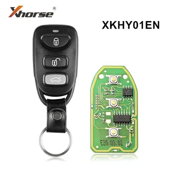 5 kom. Xhorse XKHY01EN Žičani Daljinski Ključ 3 + 1 Gumb Engleska Verzija za Hyundai za Ključ VVDI Alat