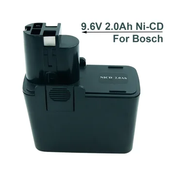 9,6 U 2.0 Ah Ni-CD Zamjenske baterije za električni alat Bosch 2000 mah BAT001 2607335037 2607335469 2610910400 BAT001 BH-974