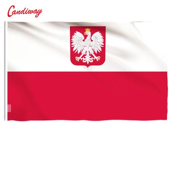 90x150 cm Bijeli orao zastava Poljske ukras kuće u zatvorenom i otvorenom prostoru i u Europskoj Uniji NN138