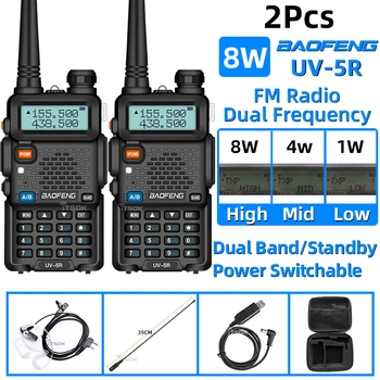 Baofeng uv-5r prijenosni prijenosni radio 1/2 KOMADA amaterka radio comunicador dual-band najdalje Dvostrani Prijenosni FM cb radio Primopredajnik