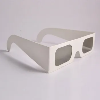 Besplatna dostava 100 kom./lot Papir Linearno Polarizirane 3D Naočale u 45/135 stupnjeva 3D naočale polarizirane