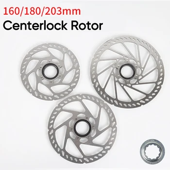 Centerlock Rotori 203 mm MTB Kočioni Disk 160 mm, od Nehrđajućeg Čelika Planinski Cestovni Bicikl Rotor Disk Kočnice Jastučići za SHIMANO MT200 SRAM