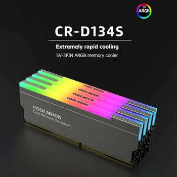 COOLMOON CR-D134S ARGB RAM Radijator Razdjelnika Topline Hladnjak 5 U 3PIN Muški Ženski Stolni PC Računalna Memorija Podržava RGB Kontroler