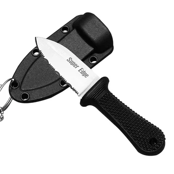 DuoClang Višenamjenski Alat Vanjski Nož Za Ogrlice Mali Nož Od Nehrđajućeg Čelika S Fiksnom Oštricom EDC POKLON