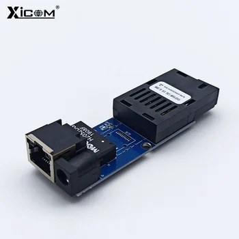 Gigabit mini Медиаконвертер 1 * SC Vlakana 1*1,25 g RJ45 Однорежимный 100/1000 M Naknada PCBA Optički Ethernet preklopnik Симплексный/Duplex