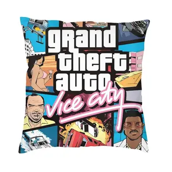 Gta Vice City je Novi Poster Jastučnicu 45x45 cm Home Dekorativni Skandinavski Grand Theft Auto Ukras Jastuci Salon Trg Jastučnicu