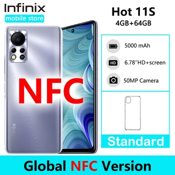 Infinix Topla 11 S 6 GB, 128 GB i NFC Smartphone 6,78 inča ažuriranje frekvencije 90 Hz 5000 mah 18 W Punjenje 50 Mp Kamera Mobilni Telefon Globalna Verzija