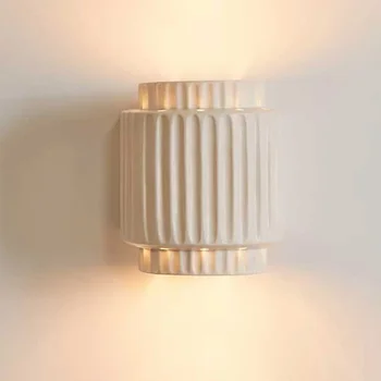 Japanski Noćni Zidne Lampe Spavaća soba Kabinet Kremasti Bijeli Zidni zidni svijećnjak od Smole Dnevni boravak Prolaz Wabi-sabi Ukrasne led Svjetiljke