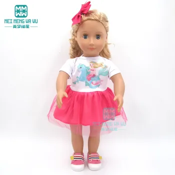 Lutkarska odjeća za američke lutke 45 cm i ima lutke, dječja haljina princeze s po cijeloj površini