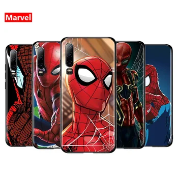 Marvel Avengers Super Heroj Spiderman Torbica Za Telefon Huawei P50 P40 P20 P30 Lite 5G Nova Y70 Plus 9 SE Pro 5T Y9S Y9 Y6 Crna