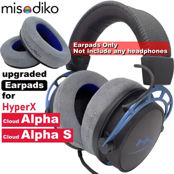 misodiko Obnovljeno jastučići za uši Zamjena Jastuka za HyperX Cloud Alpha, Igraonica za slušalice Cloud Alpha