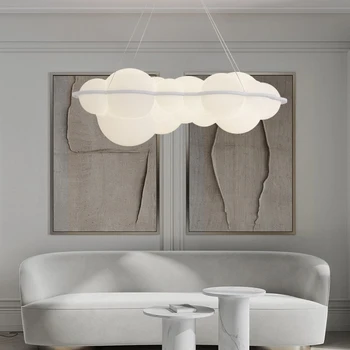Moderni Oblaka Led Viseće Svjetiljke Skandinavski Dizajner PE Hanglamp za Uređenje Dnevnog boravka Individualnost Lampe za Spavaće sobe Kućni Rasvjeta