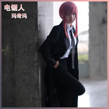 Motorna pila Osoba Макима cos anime muški ženski cosplay Visoke kvalitete jk fakultet uniforma odijelo komplet Jakna + + majica hlače + kravata