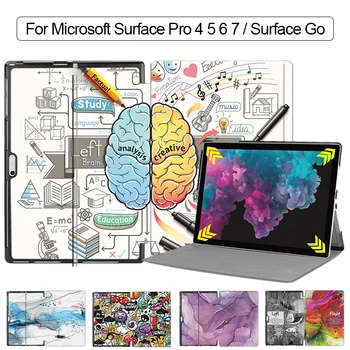 MTT Torbica Za Microsoft Surface Pro 4 5 6 7 12,3 inča Surface Go 10 od Umjetne kože, s Gornjim postoljem Smart Cover, sa torbicom Za Tablet