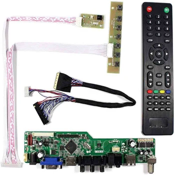 Naknada za upravljanje Monitor Kit za B156XW02 V6 V7 TV + HDMI + VGA + AV + USB LCD led ekran Vozač Naknade Kontroler