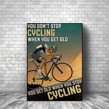 Ne катайся na bicikl, kad budeš stara, ti ćeš stari, ako ne ćeš voziti bicikl plakat /bike plakat /poster na biciklu/poklon za bicikliste