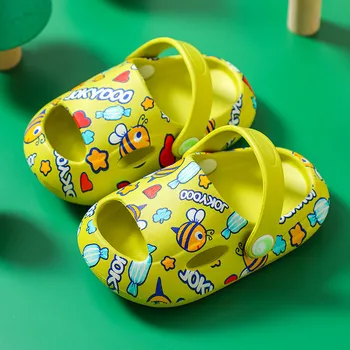 Nove Dječje papuče za dječake i djevojčice, cipele s likovima iz crtića od 1 do 6 godina, Нескользящие Soft Sandale, Plaža dječje cipele, Ljetne Papuče za malu djecu, Kućne