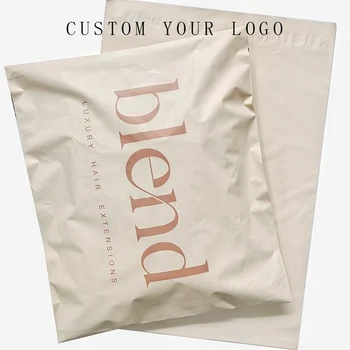 Običaj poštanske torbe sa logom biorazgradiv bež mat poli poštanske torbe poli poštanske torbe za isporuku