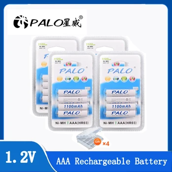 PALO AAA 1100 mah 1,2 U NI-MH Punjiva baterija 3A ni mh punjive nimh 1,2 V Originalne Baterije velikog kapaciteta za мизинцев