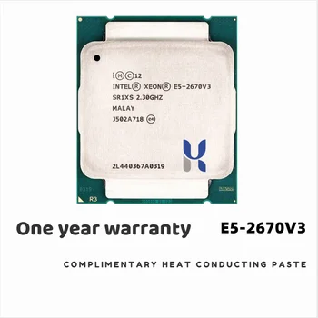 Procesor Intel Xeon službena verzija E5-2670V3 SR1XS X99 2,30 Ghz 30 M 12-JEZGRENI procesor E5 2670 E5-2670 V3 LGA2011-3 procesor E5 2670V3 CPU