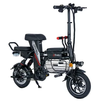 Roditelj-dijete Mini Električni Skuter Sjedala Električni Bicikli 350 W 48 U Prijenosni Sklopivi Električni Bicikli Odrasli prijenosnih Baterija