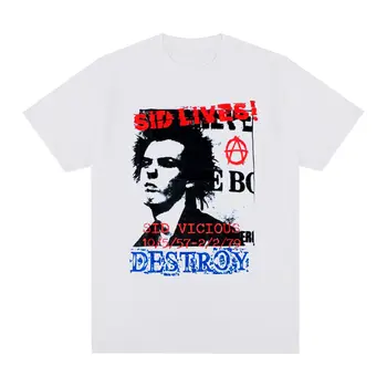 Sex Pistols Sid Vicious Punk-rock Vintage majica Ljetna Osnovna Хлопковая Muška majica Nova Ženske t-Shirt Majice