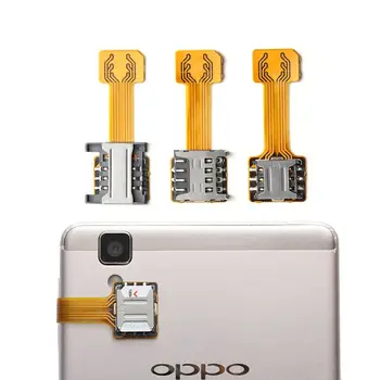 Univerzalni Geek DIY Android Telefon Dual SIM Adapter Kartice Hibridni Utor Za Sim karticu Nano Cato Micro SD Extender
