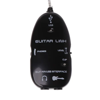 USB gitaru adapter kabel za snimanje audio player kartica efekata sučelje usb kabel soundbox gitare