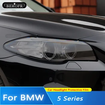 Za BMW Serije 5 F10 F11 G30 G31 GT F07 Automobilska Fara Sa Dozom Prekriveno Crne zaštitna Folija Zaštitna Prozirna Naljepnica Od TPU 2 kom