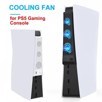 Za konzole PS5 Hladnjak ventilator Za PS5 USB Vanjski 3-Obožavatelji Super Turbo Kontrola temperature Za Igraće konzole Playstation 5