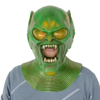 Zelena Maska Bijesa Kaciga Superheroja Lateks Maska Za Cijelo Lice Halloween Cosplay Večernje Rekvizite Pribor